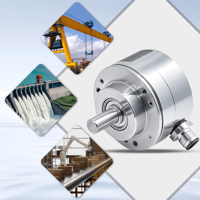 IP68 waterproof encoder with multi-ring gears, absolute value, single-ring electromagnetic outdoor underwater encoder