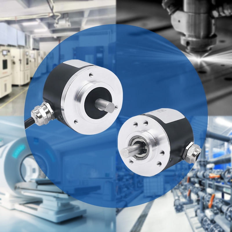 Flange incremental encoder with stainless steel shaft, low temperature resistance and wide voltage range