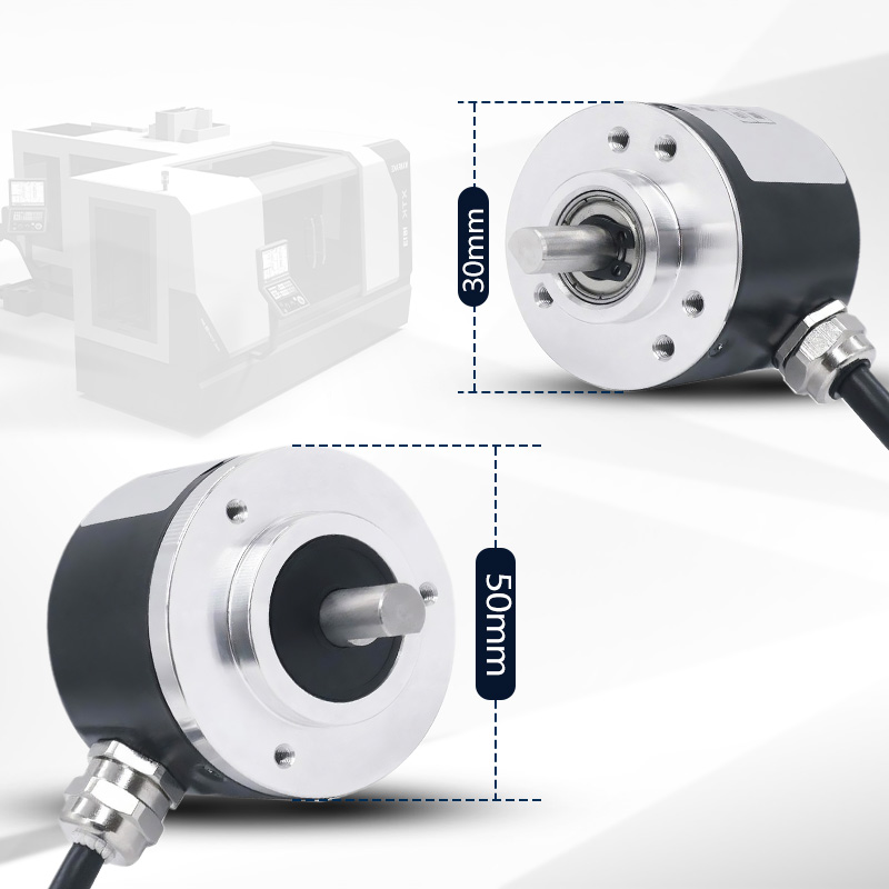 Flange incremental encoder with stainless steel shaft, low temperature resistance and wide voltage range