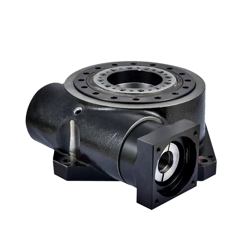 YH48HP-15K high-precision hollow rotary platform high load capacity, ideal for horizontal motor use in compact setups