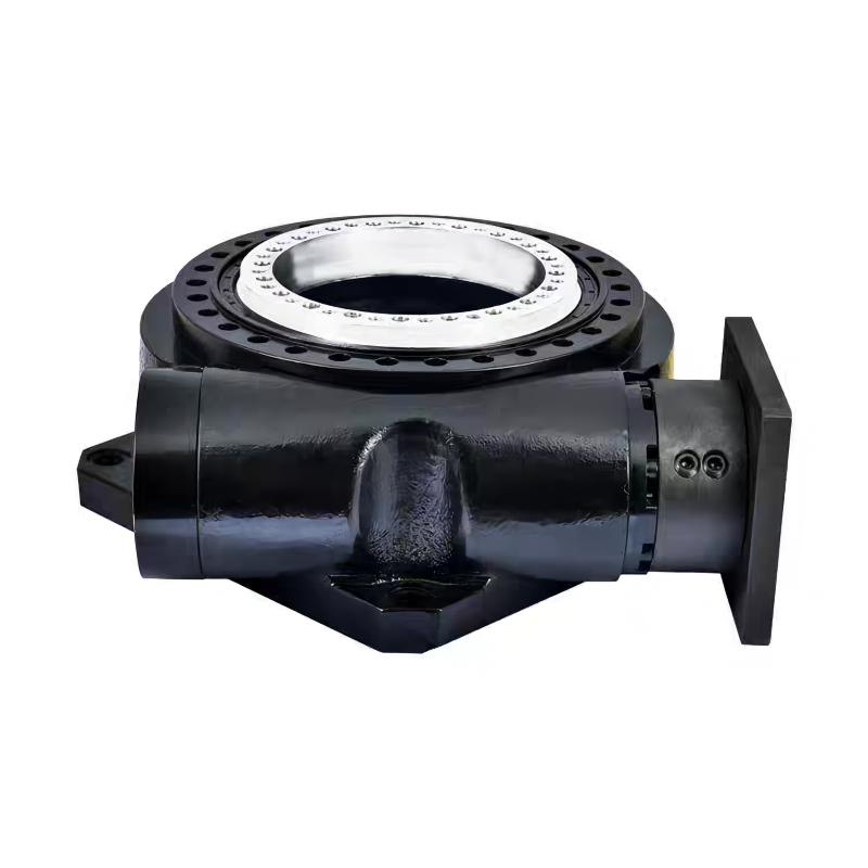 YH48HP-15K high-precision hollow rotary platform high load capacity, ideal for horizontal motor use in compact setups